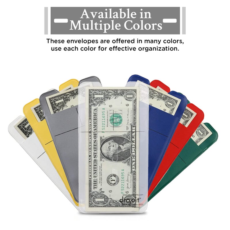 UBICON Reuseable Dropit Safe Envelope for Depositing of Currency and Money, Size 10, Yellow - Image 4